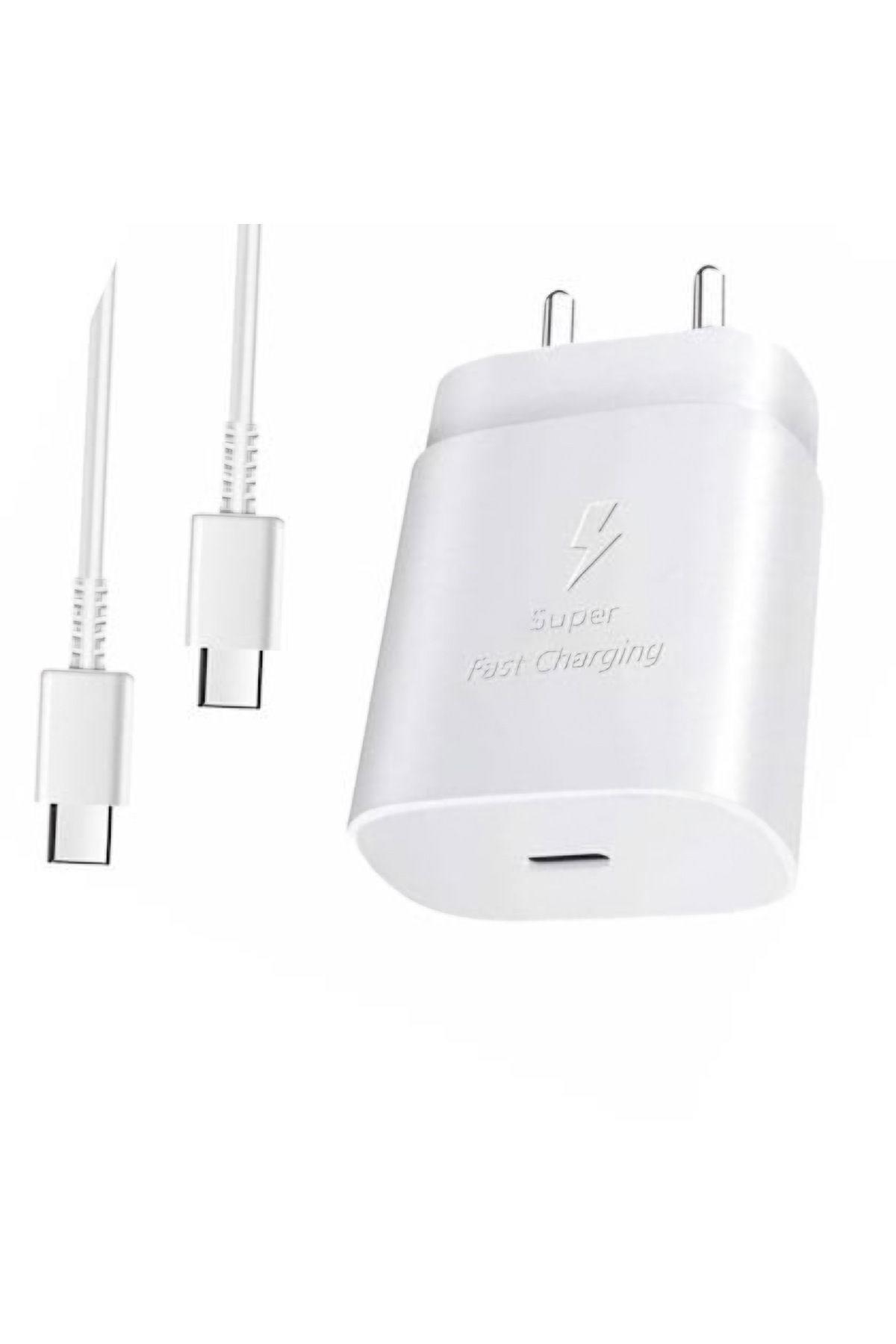 Samsung Uyumlu Süper Fast Charge Travel Adapter Hızlı Şarj Seti Type-c To Type-c