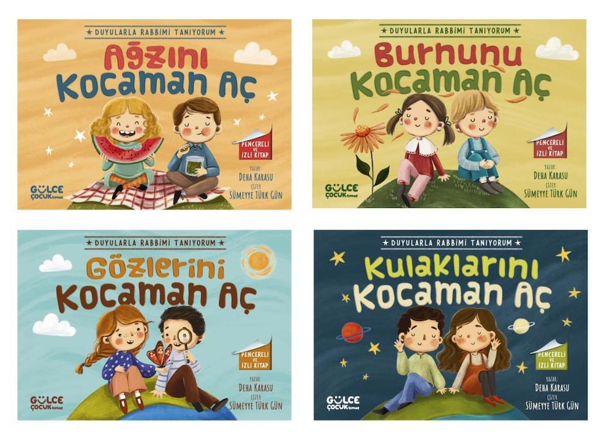 Duyularla Rabbimi Tanıyorum Seti Pencereli Kitaplar (4 Kitap)