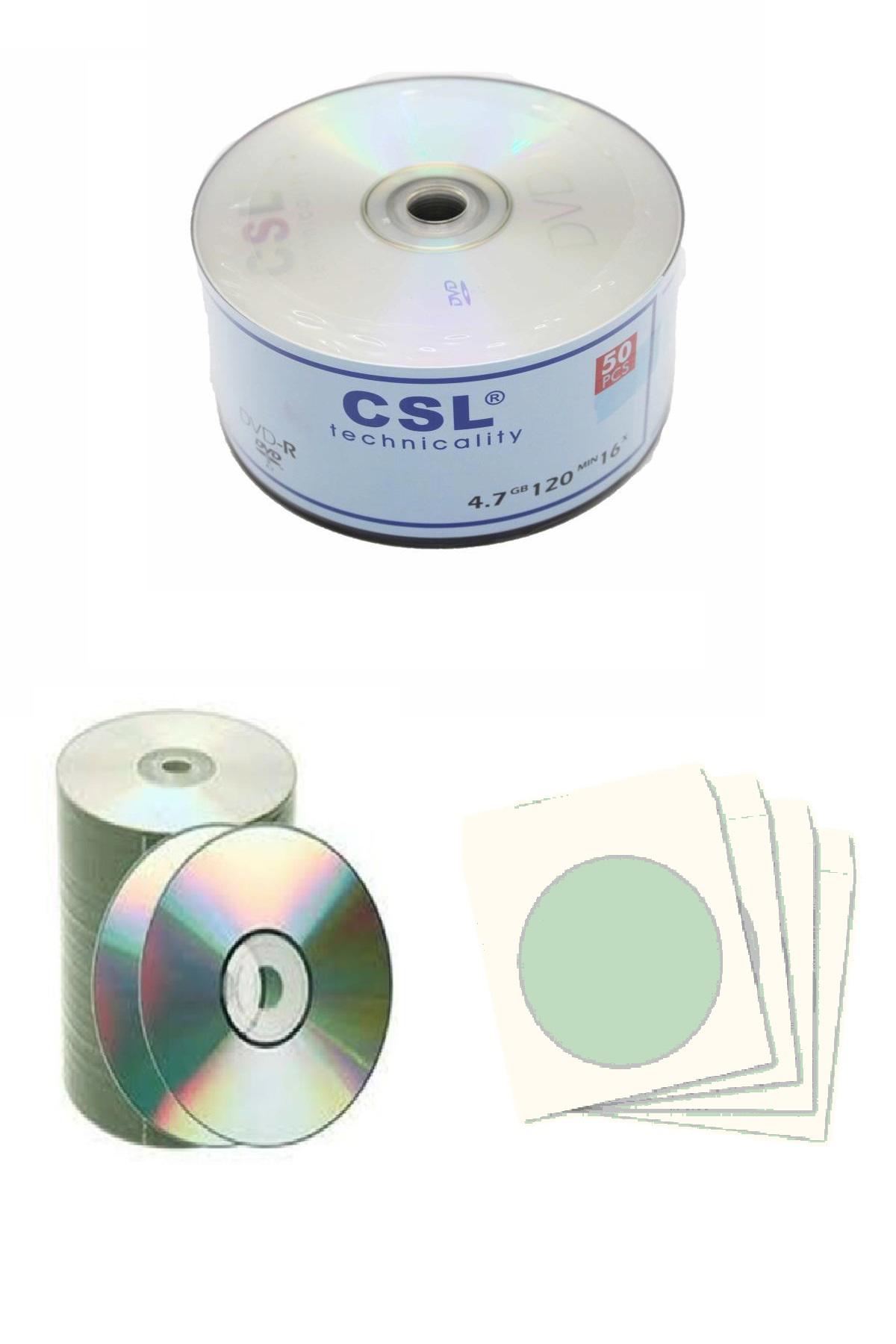 CSL Boş Cd-r 700mb-80mın 52x 10 Adet Ve Cd Zarfı 10 Adet