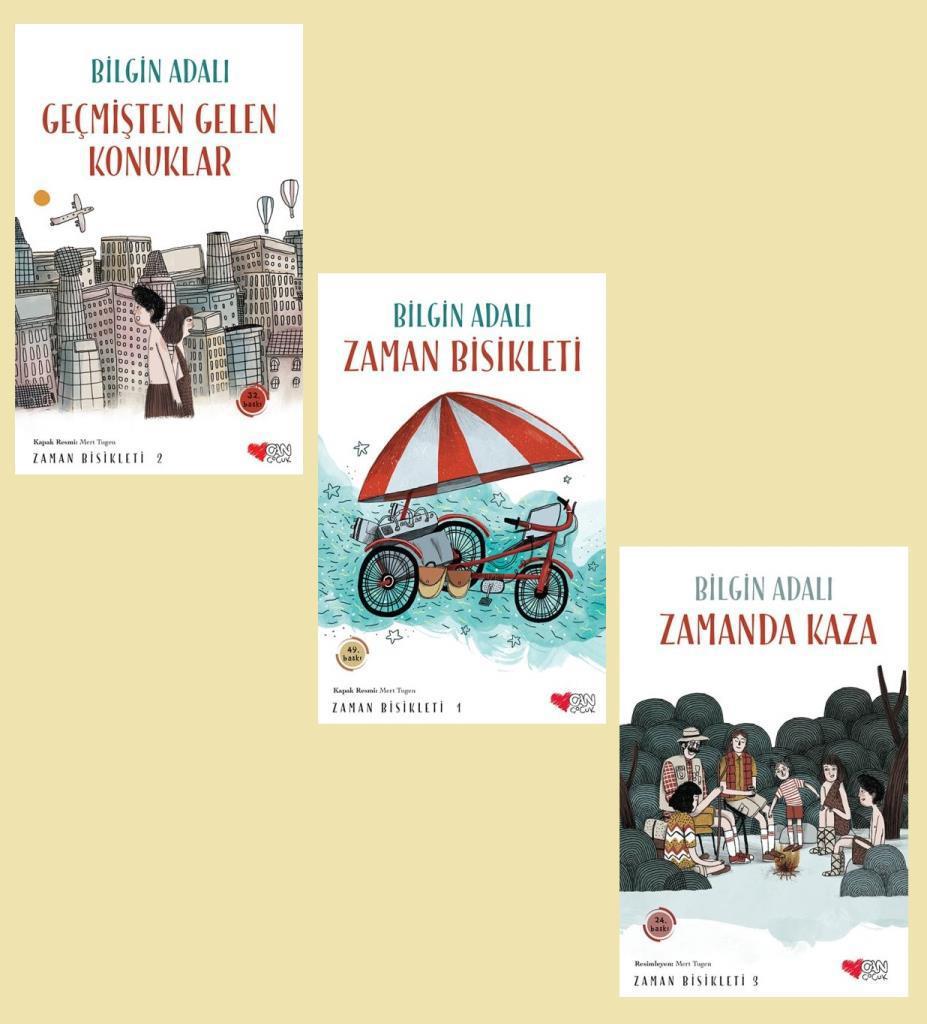 Bilgin Adalı Zaman Bisikleti Seti 3 Kitap (1-2-3)