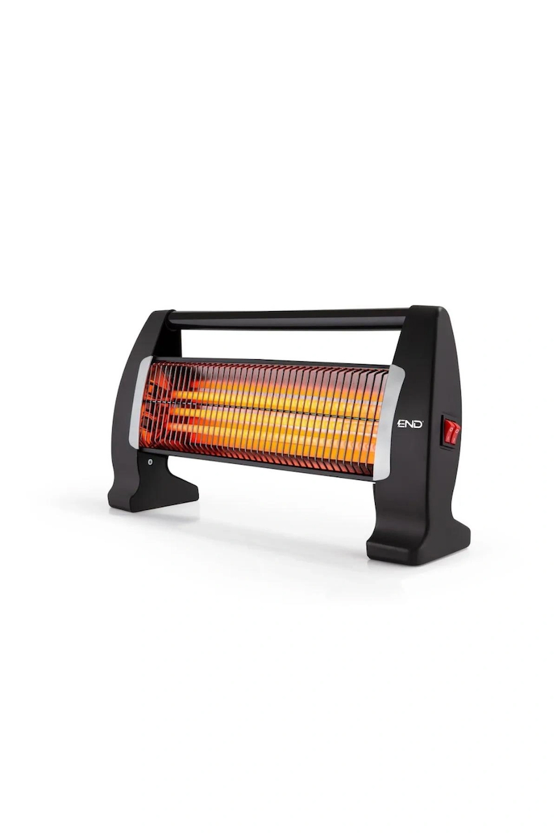 ELEKTRİKLİ 3 CAMLI DEVRİLME EMNİYETLİ 1500W QUARTZ AYAK ISITICISI