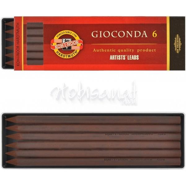 Koh-i-Noor Gioconda Grafit Uç 5.6 x 120 6lı 4378 Dark Brown Sepia