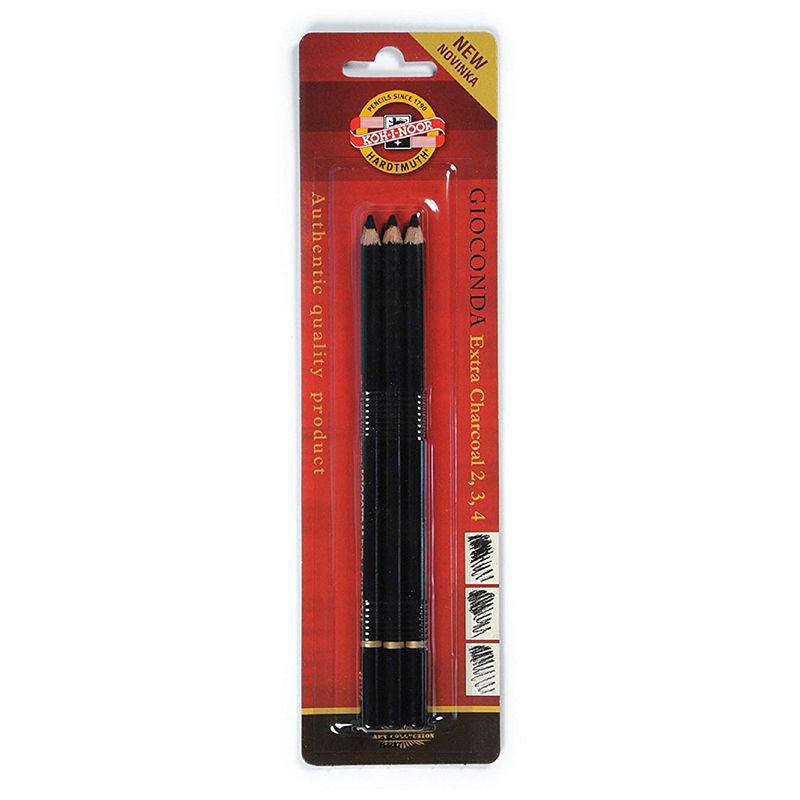 Koh-i-Noor Gioconda Extra Charcoal 3lü Set