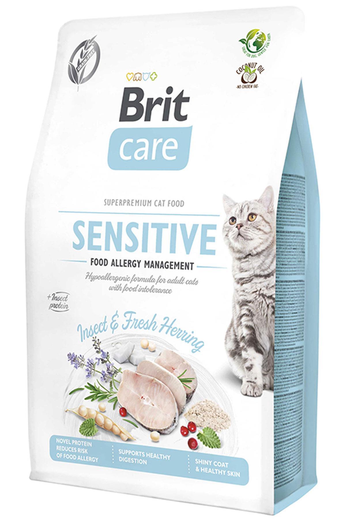 Brit Care Sensitive Hypo-Allergenic Böcek Proteinli Tahılsız Yetişkin Kedi Maması 2kg