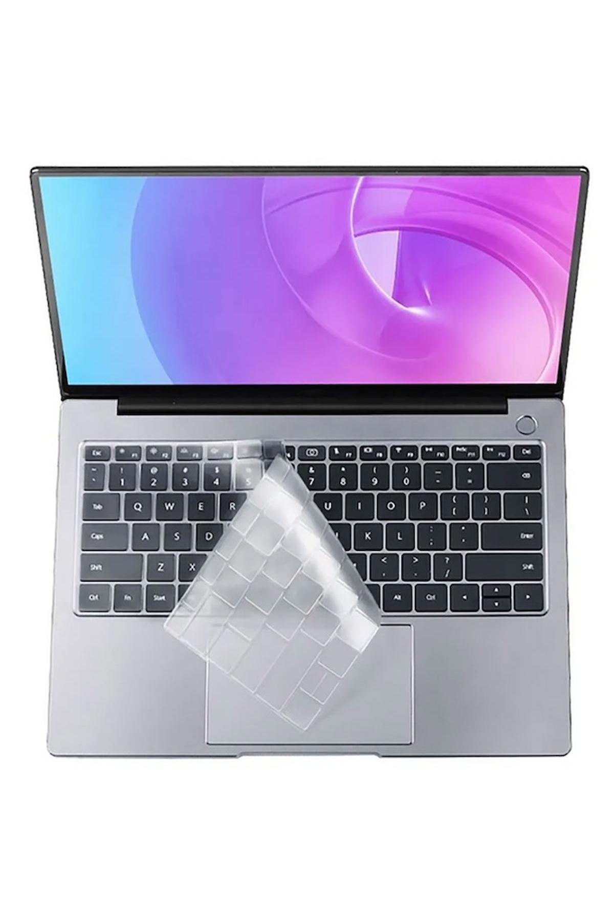 Apple Macbook 13.3' Air 2020 Uyumlu A2337 Klavye Koruyucu Transparan Buzlu Silikon Ped