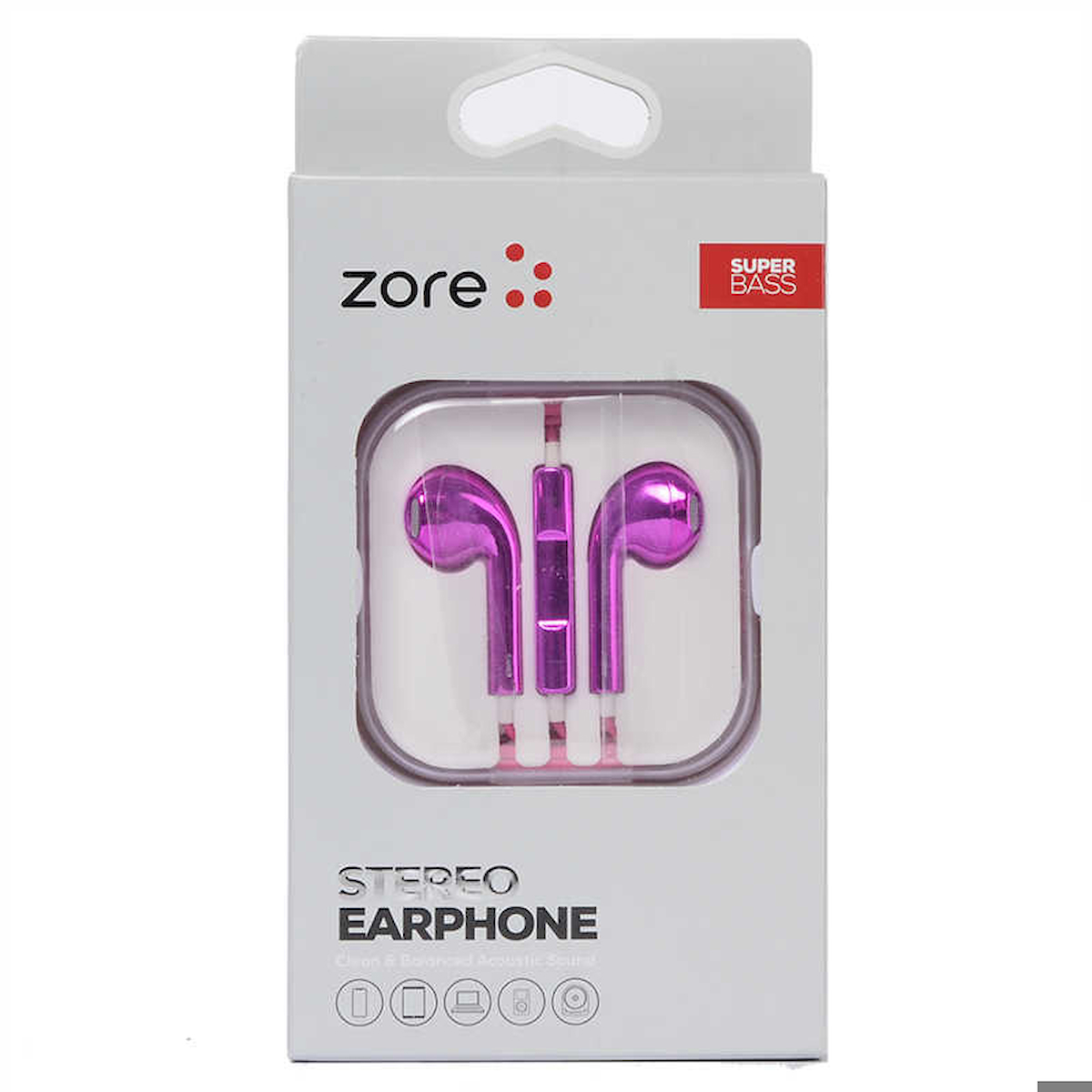 Zore EP5 Basıc Serisi 3.5mm Kulaklık Mor