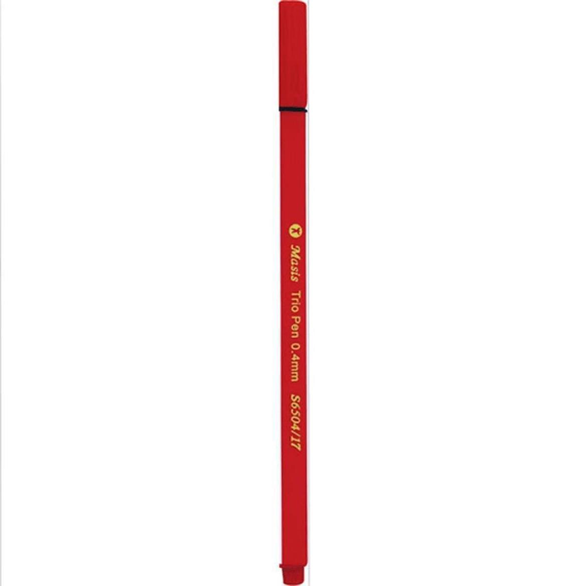 Keçeli Kalem 0.4mm Renkli Masis Trio Pen 0.4mm S6504 1 Adet