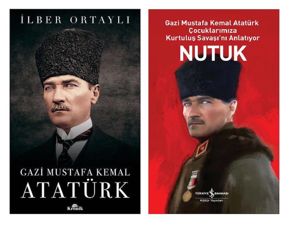 İlber Ortaylı Gazi Mustafa Kemal Atatürk + Gençler İçin Nutuk İş bankası (2 Kitap) 