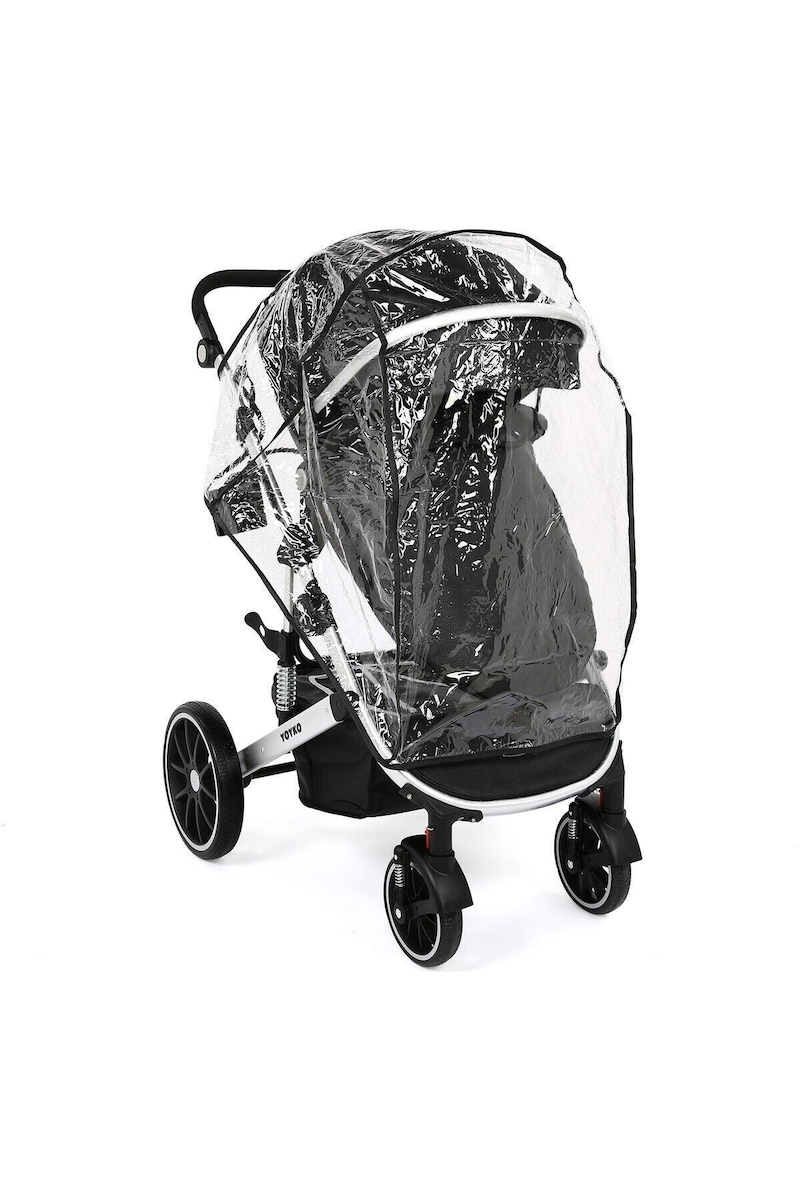Ultra Lüx Capsule Egg Travel Sistem Bebek Arabası Siyah Silver