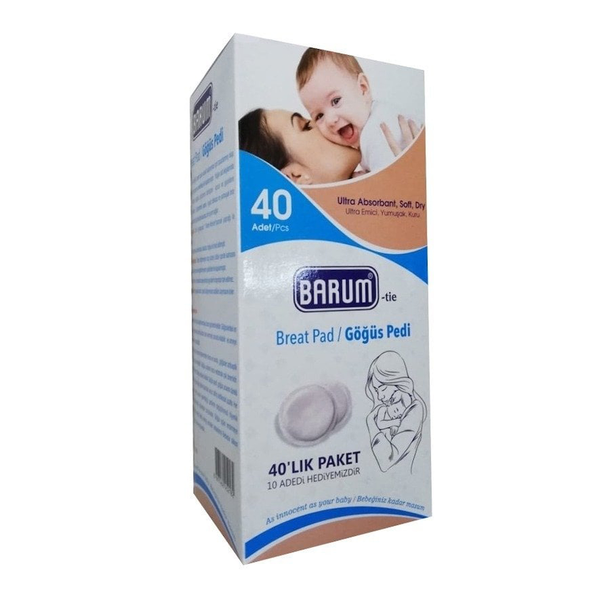 Barum 40'lık Paket Göğüs Pedi