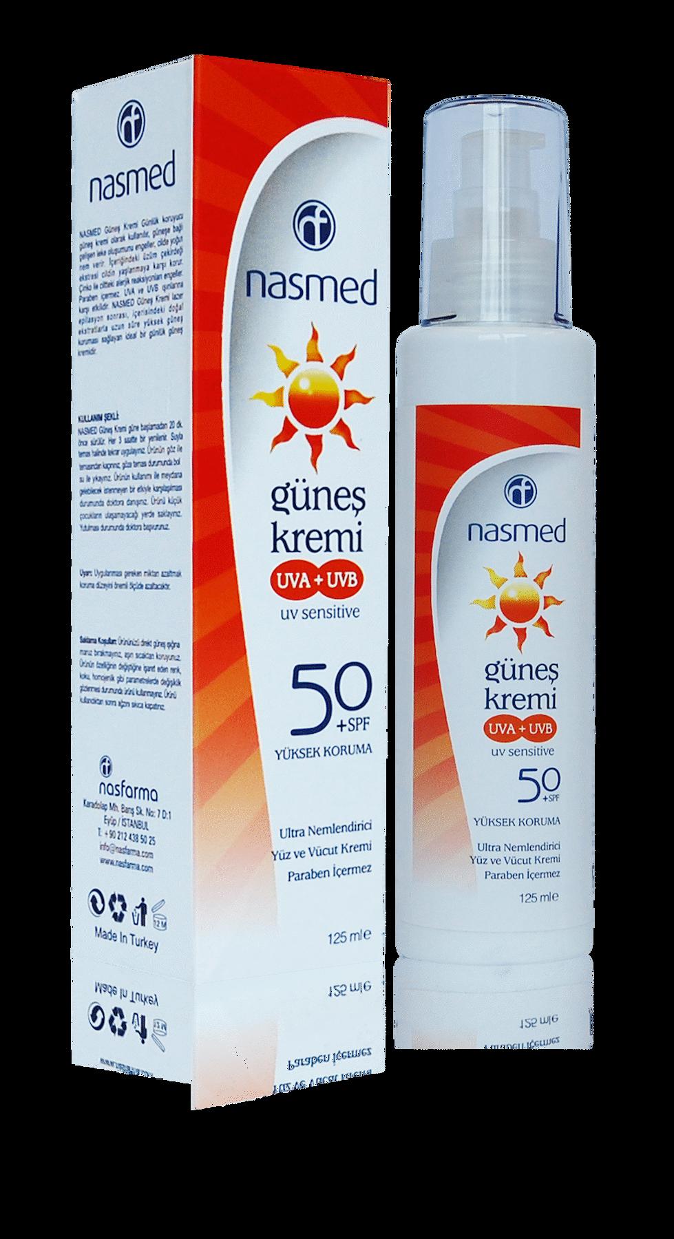 NASMED GÜNEŞ KREMİ 50 SPF