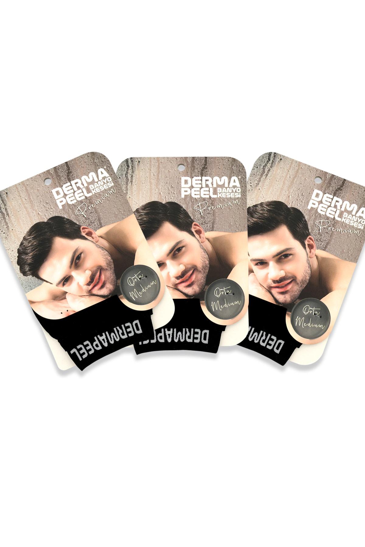 Dermapeel Premium Man Banyo Kesesi 3'lü Set