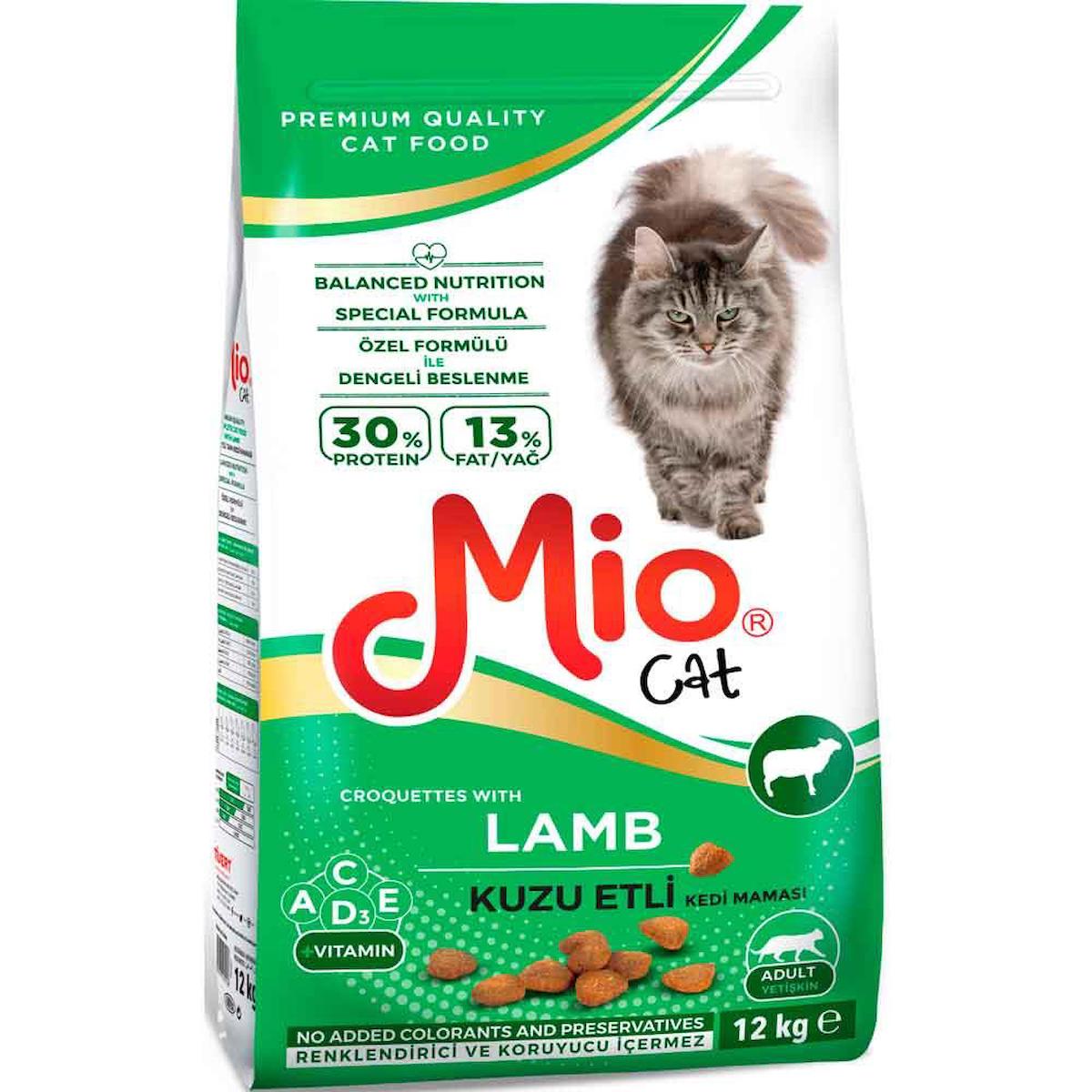 Mio Kuzu Etli Yetişkin Kedi Maması 12 Kg