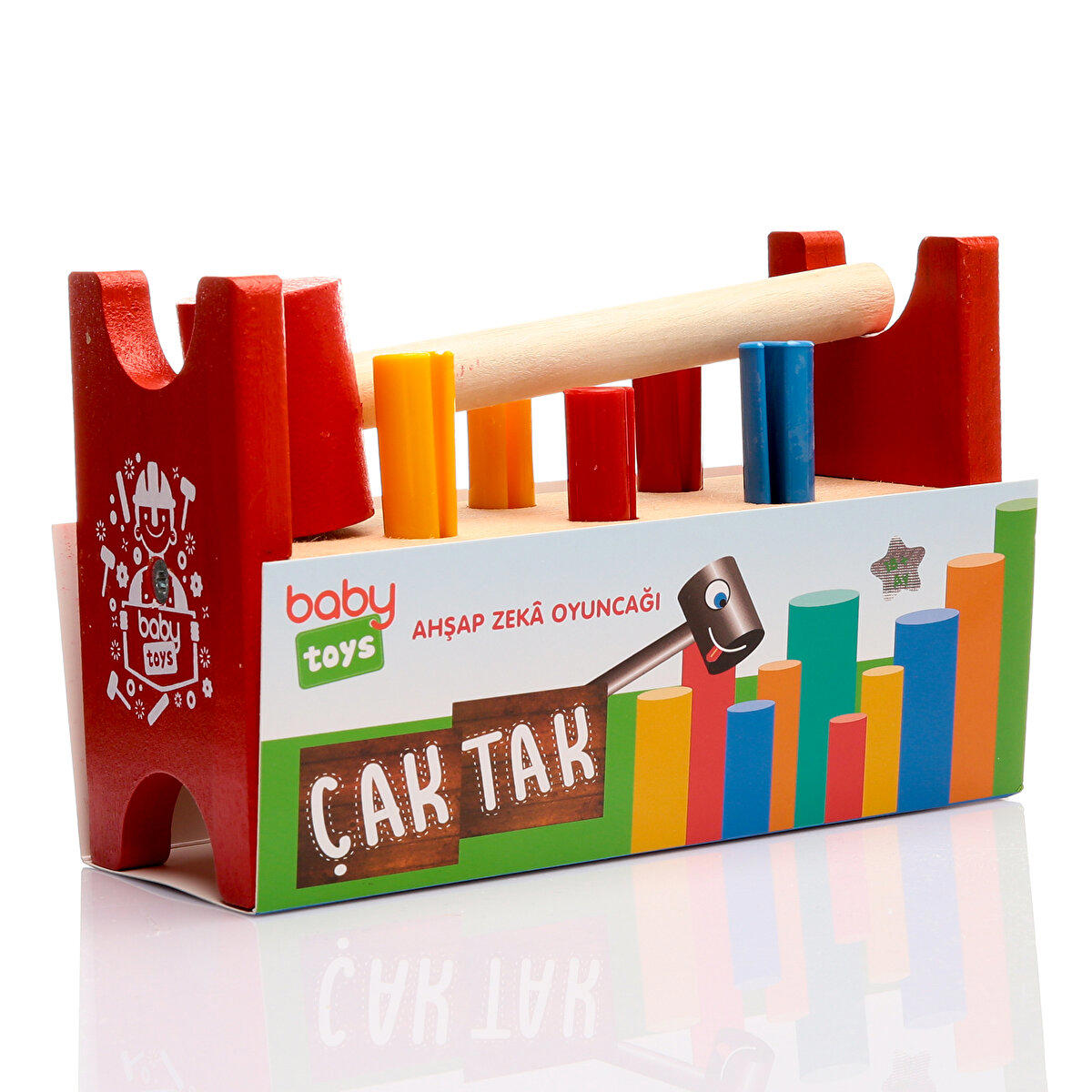 baby toys Ahşap Bebek Çak Tak Oyunu