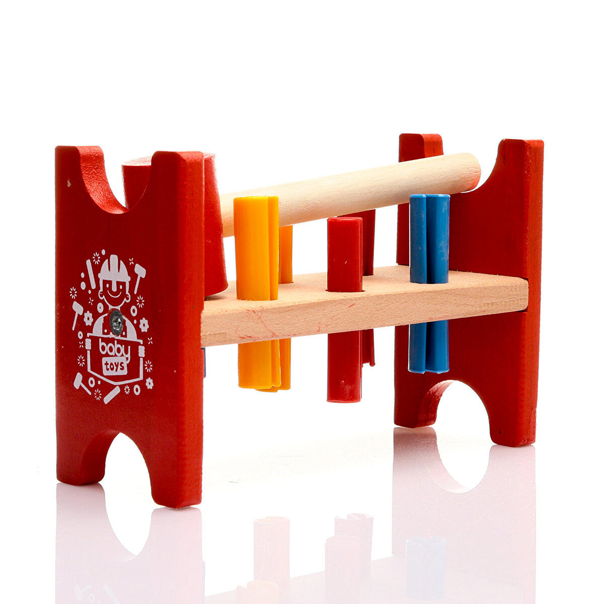baby toys Ahşap Bebek Çak Tak Oyunu