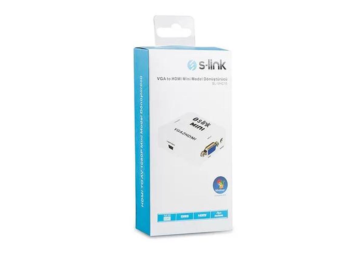 S Link Sl Vhc10 Vga To Hdmı Mini Model Dönüştürücü / S Link