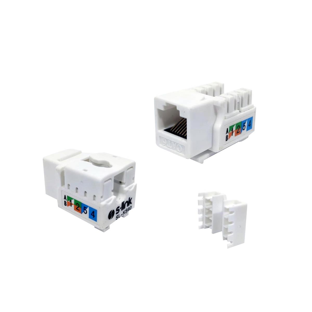 RJ45 ŞASE UTP CAT6  (KEYSTONE) S-LİNK SL-KS60