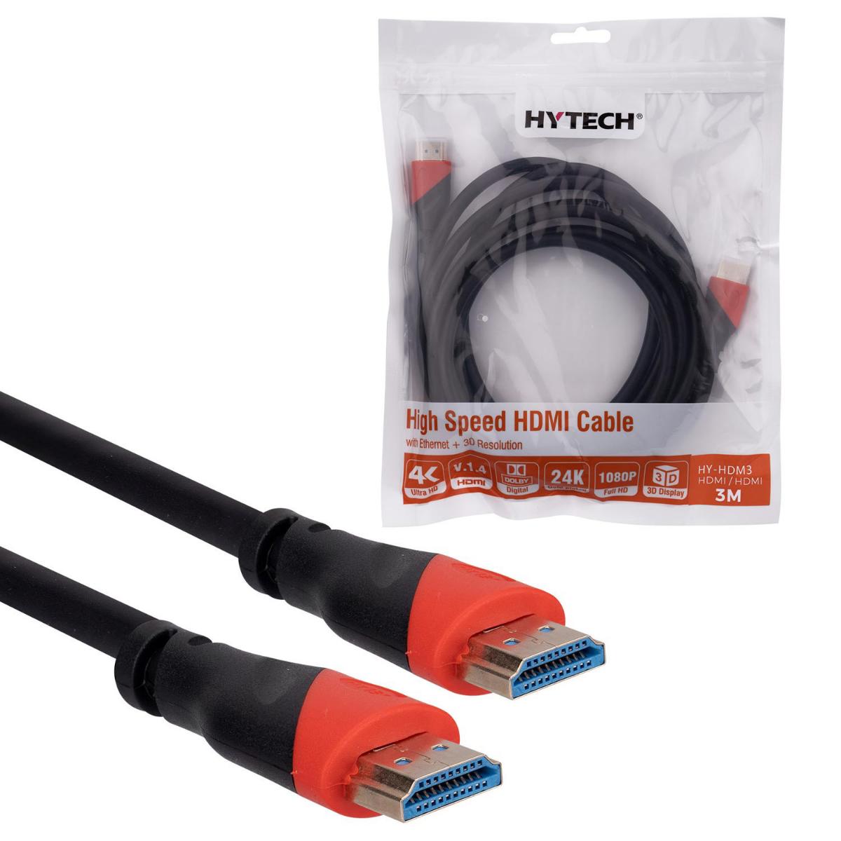 HDMI KABLO GOLD 1.4V 3D 4K 3MT HYTECH HY-HDM3