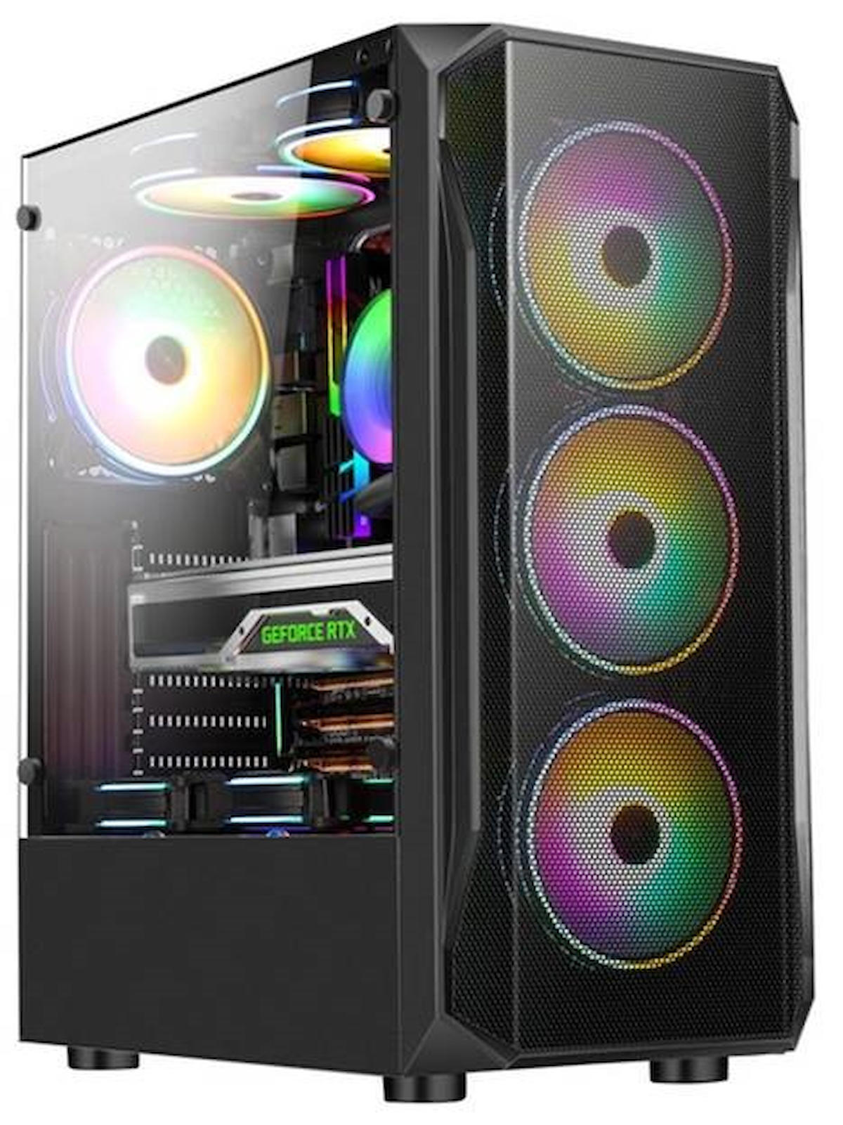 EVEREST X-RACER PEAK 600W 4x12CM RGB MİD TOWER