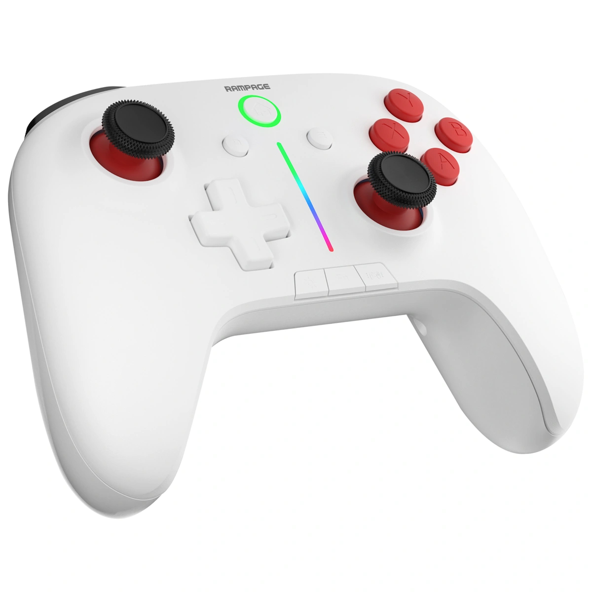 Rampage Hydra Android/PC Uyumlu Kablosuz (Bluetooth & 2.4 GHz) Oyun Kolu Gamepad – Beyaz