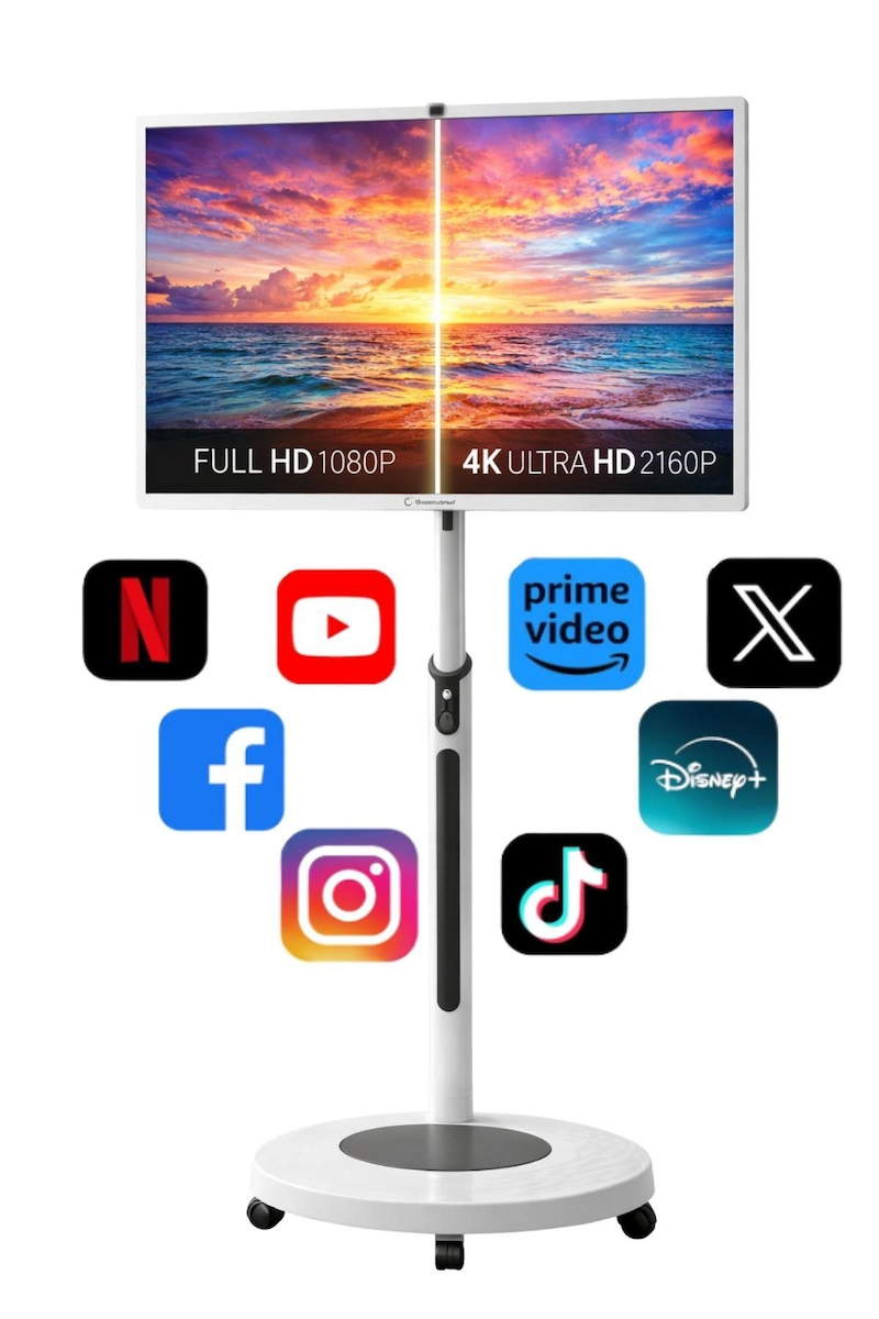 Rampage 32inç 80 Ekran Full HD IPS Android 13.0 Dokunmatik Smart Taşınabilir Monitör