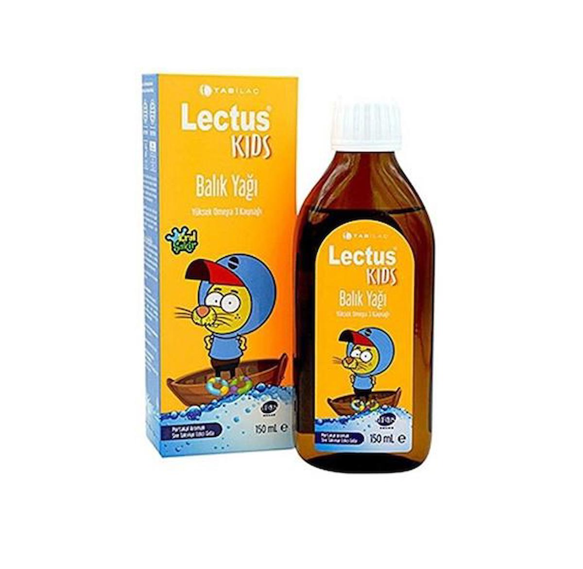 Tab Lectus Kids Kral Şakir Portakal Aromalı Balık Yağı 150 ML