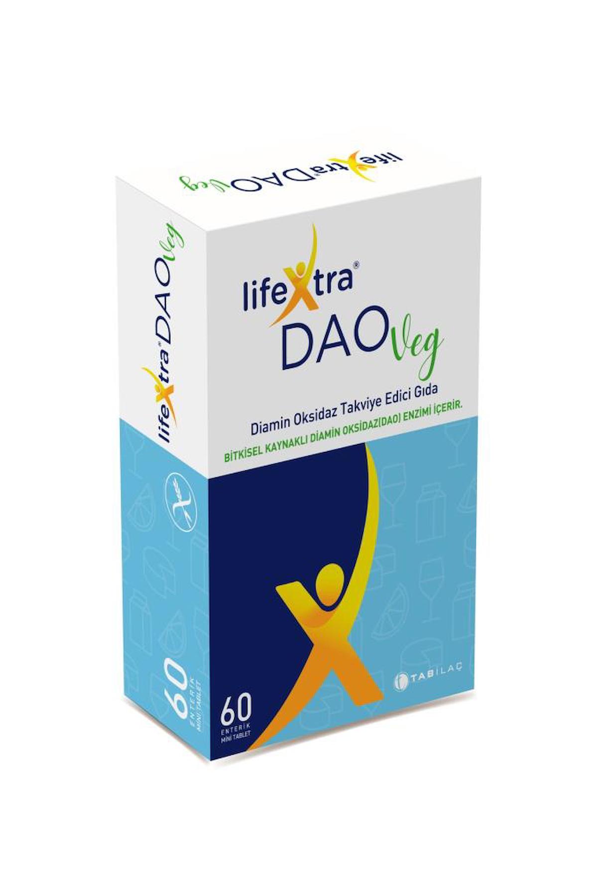 Lifextra Daoveg Diamin Oksidaz Takviye Edici Gıda 60 Vegan Tablet