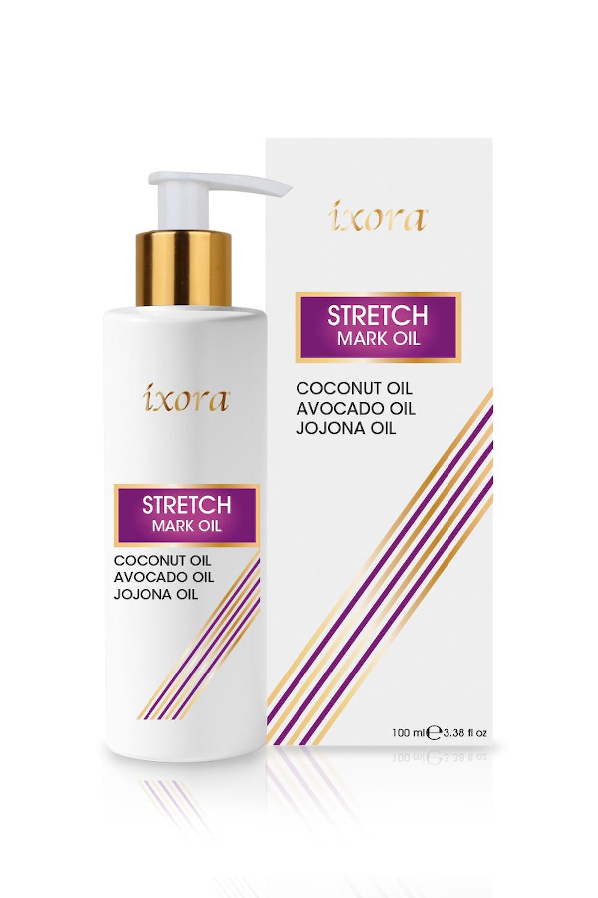 ixora Çatlak Oluşumunu Önleyen Bitki Özlü Yağ Stretch Mark Oil 100 ml