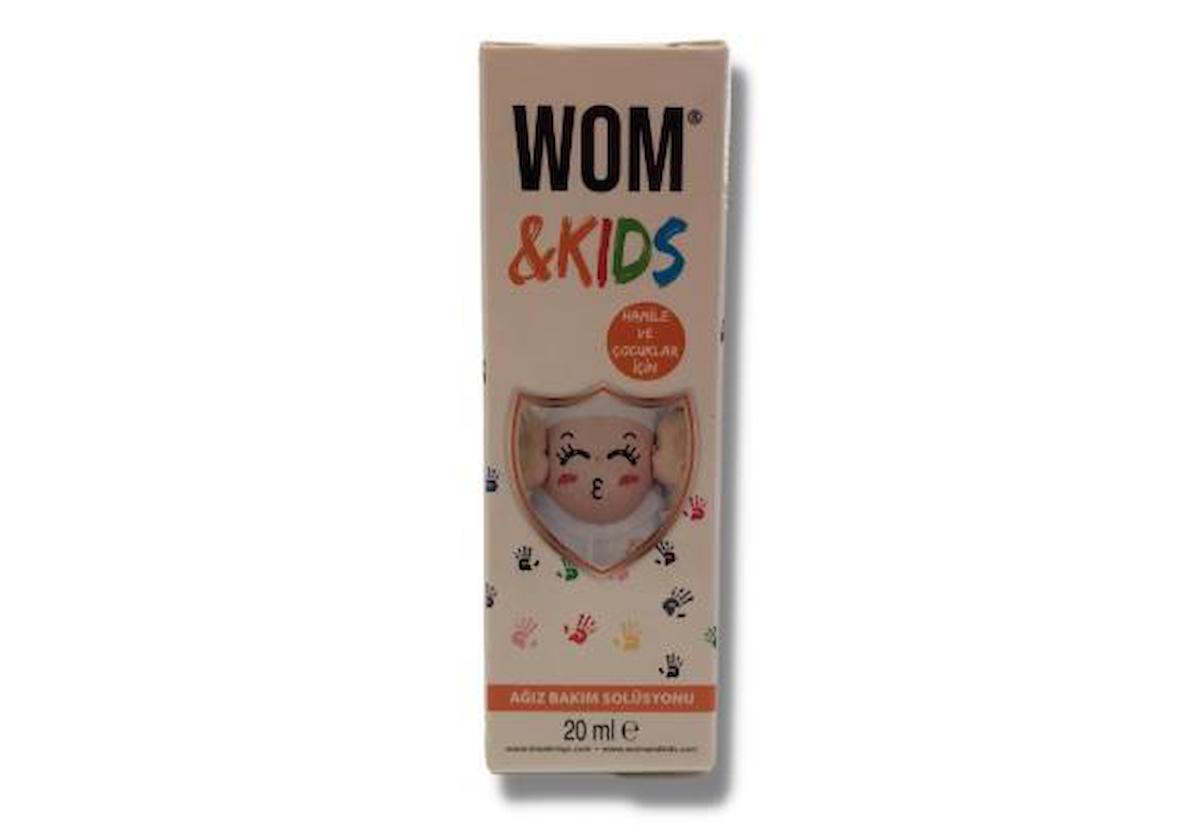 Wom & Kids Hamile ve Çocuklar İçin Ağız Bakım Solüsyonu 20 ml 