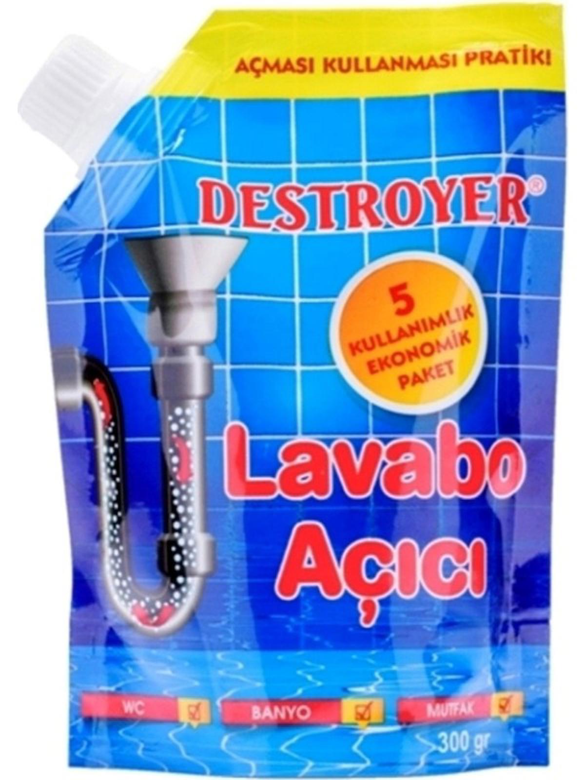 Destroyer 300 Gram Granül Lavabo Açıcı