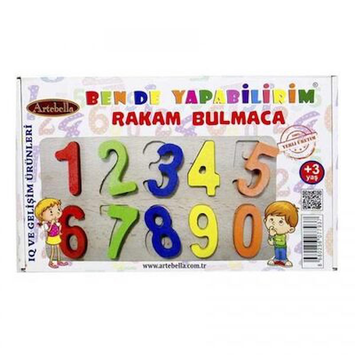 Artebella Iq Ve Gelişim Ürünleri Ahşap Rakam Bulmaca