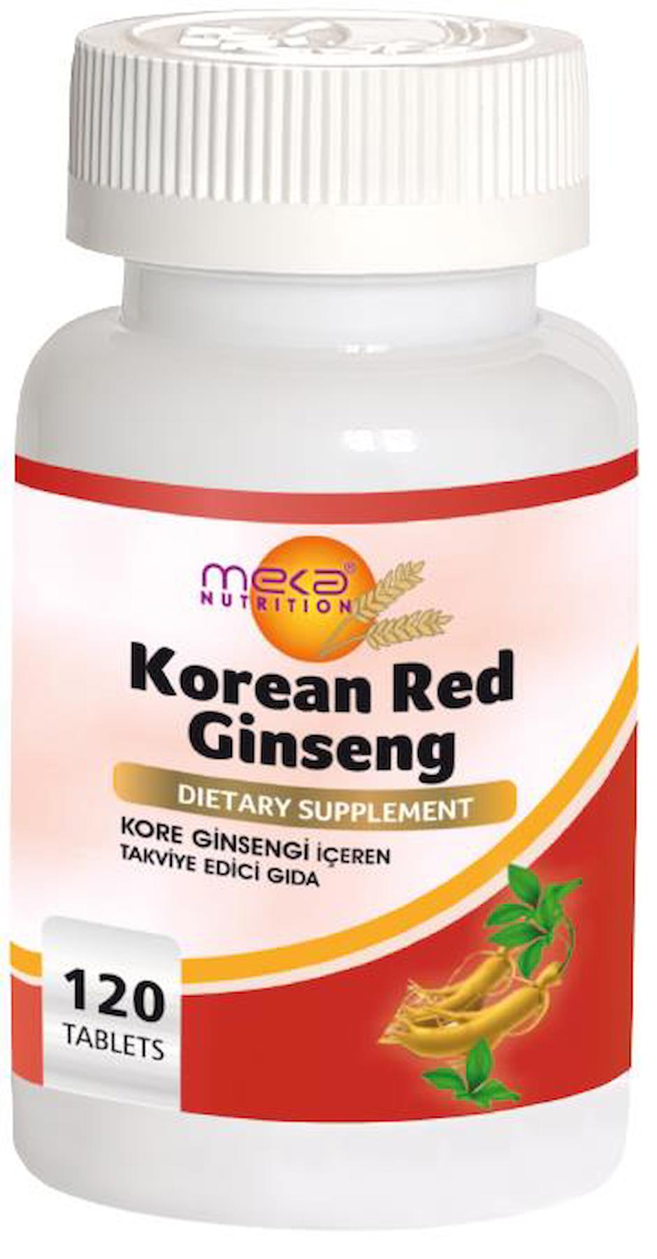 Korean Red Ginseng 120 Tablet Kırmızı Kore Ginsengi