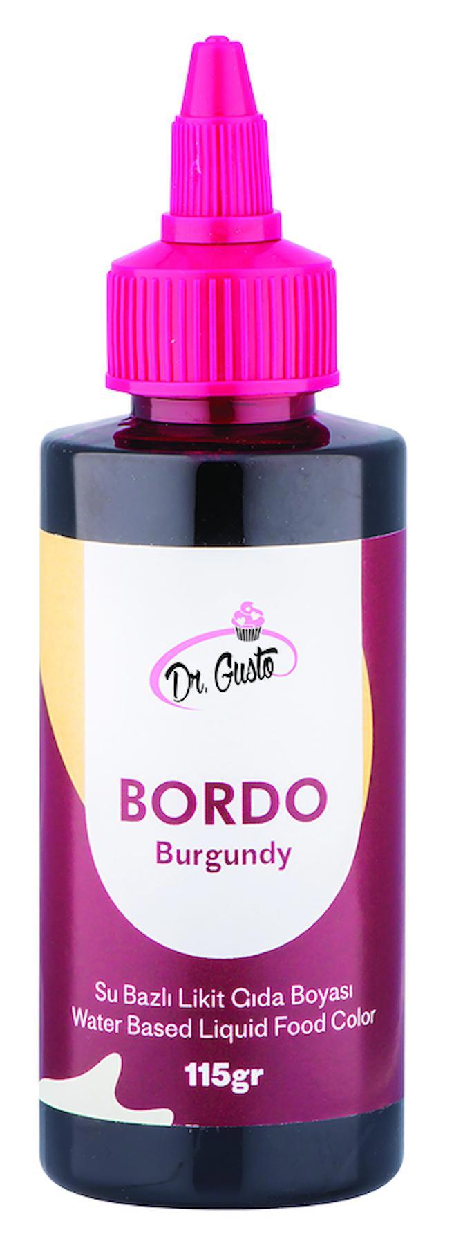 Dr Gusto Bordo Su Bazlı Sıvı Gıda Boyası 115 gr