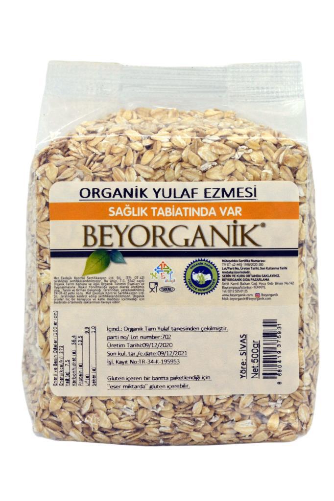 BEYORGANİK Yulaf Ezmesi 500g