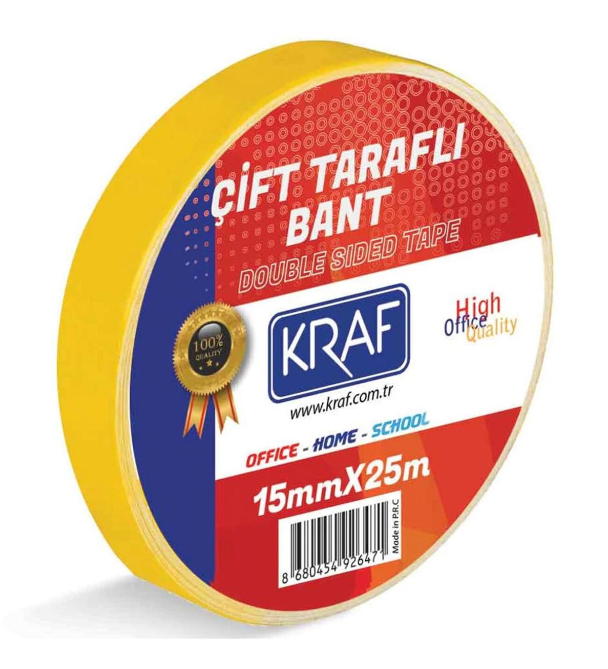 Çift Taraflı Bant 25*25 Kraf