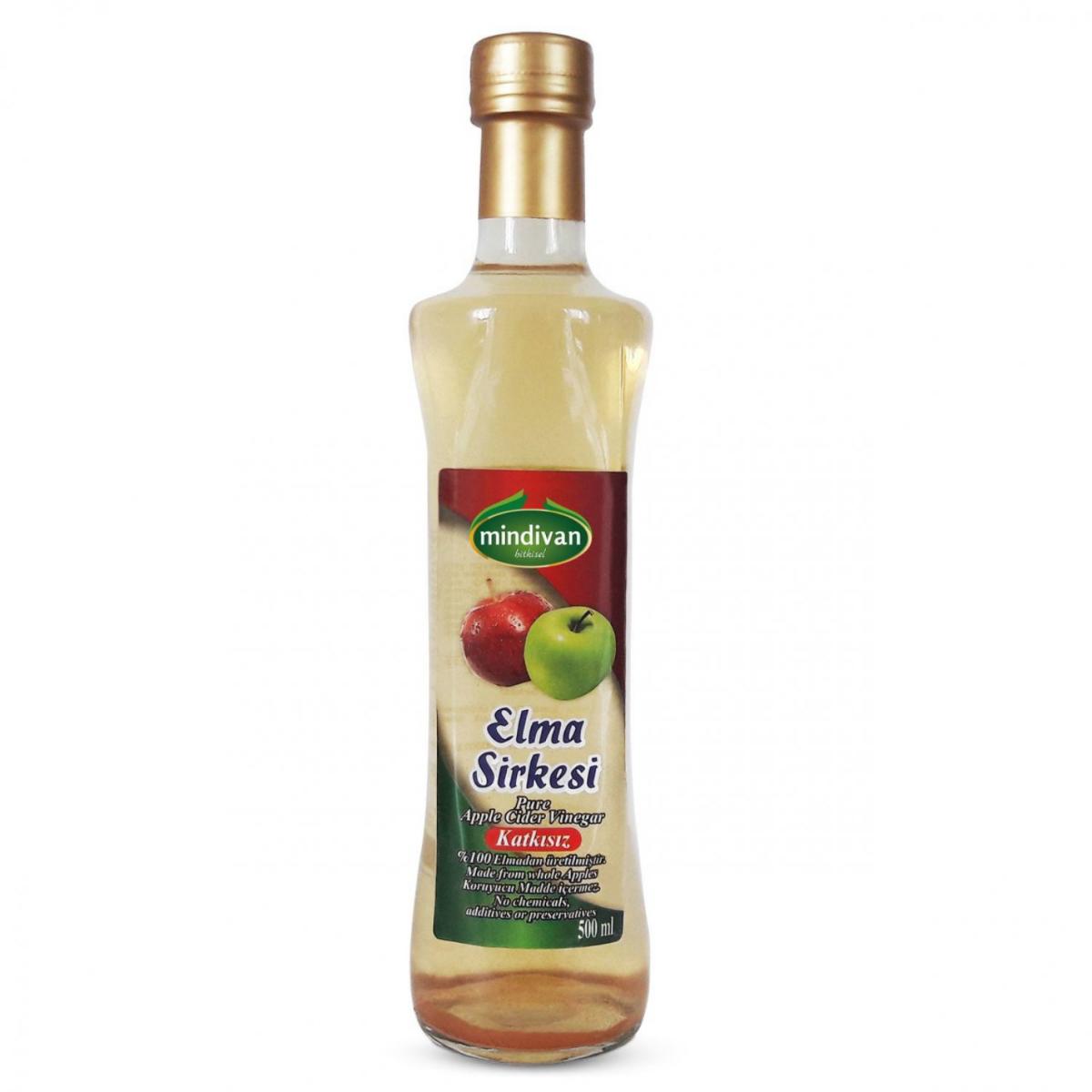 Mindivan Elma Sirkesi Katkısız 500Ml