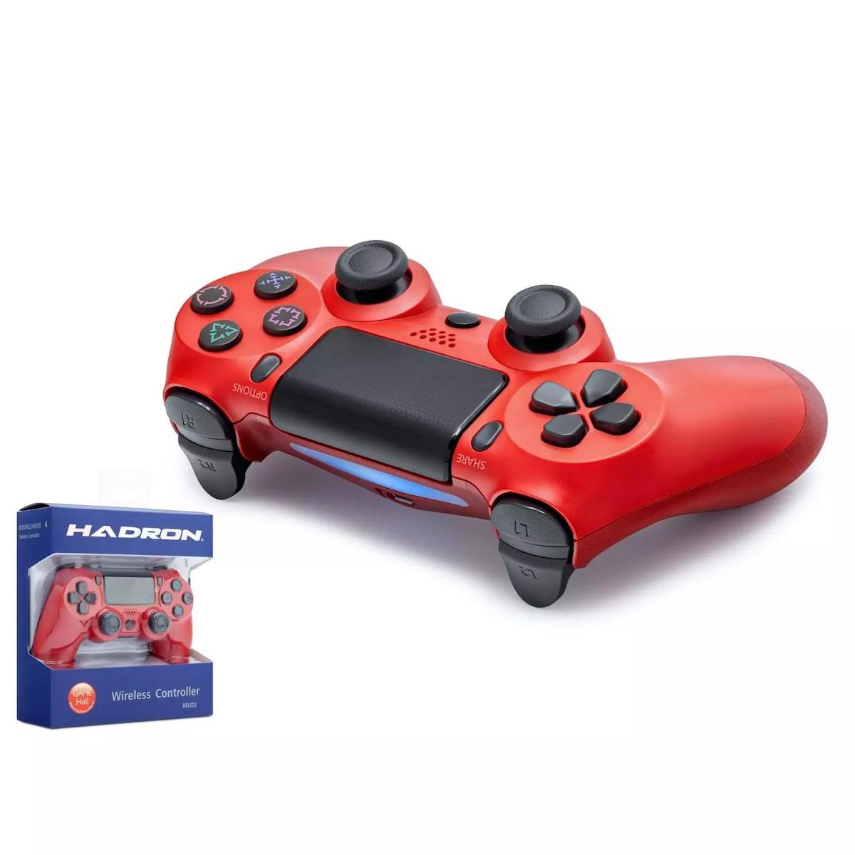 OYUN KOLU GAMEPAD KABLOSUZ PS4 BULETOOTH KIRMIZI HADRON HD-323K