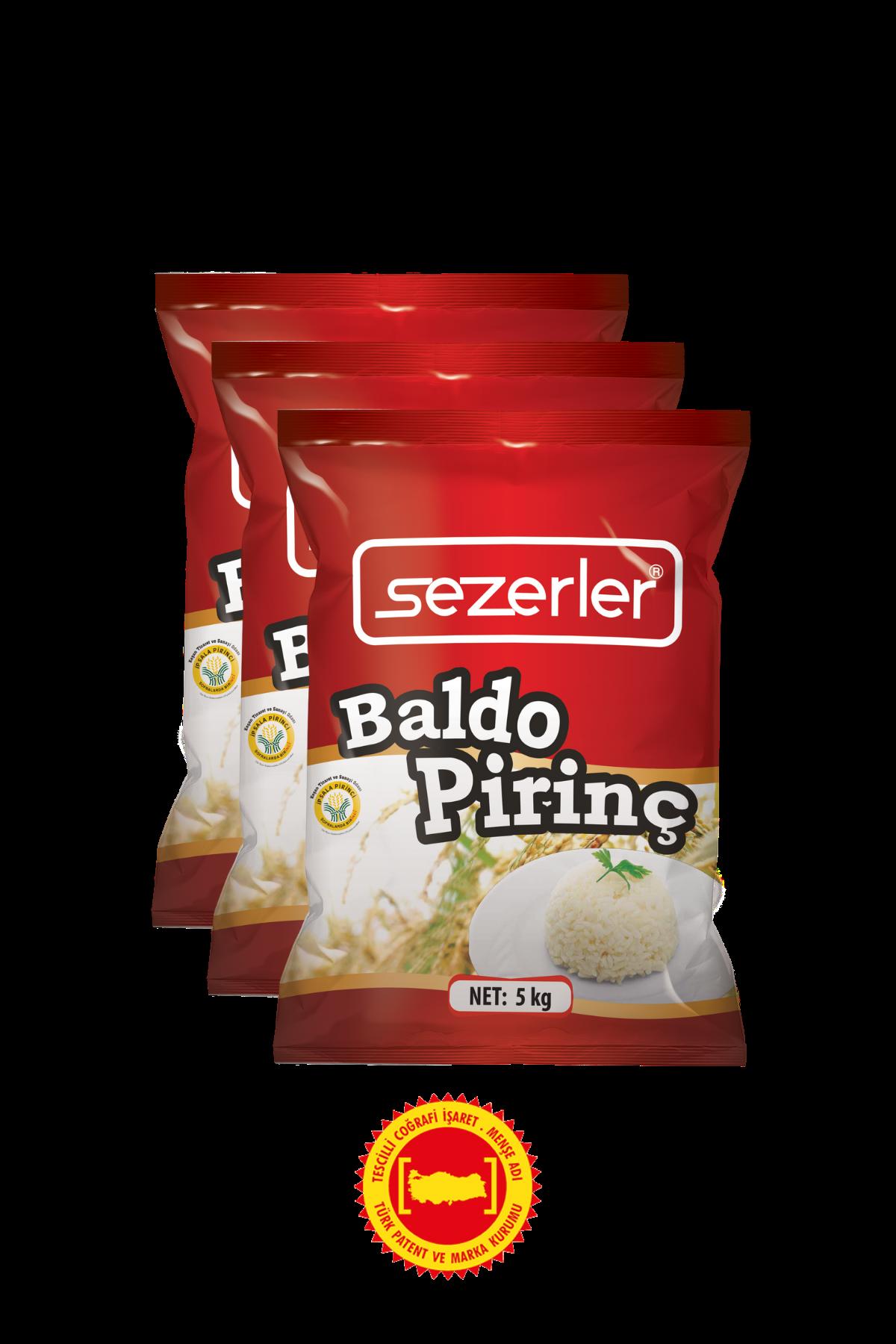 Sezerler Trakya Baldo Pirinç 5 kg x 3 Adet