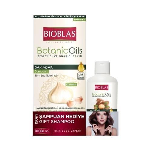 Bioblas Botanic Oils Tüm Saçlar İçin Dökülme Karşıtı Argan Yağı ve Sarımsaklı Şampuan 20 ml