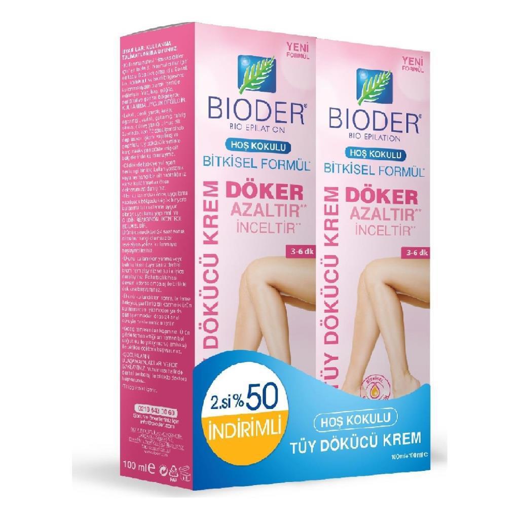 Bioder Normal Ciltler İçin Tüy Dökücü Krem 2x100 Ml