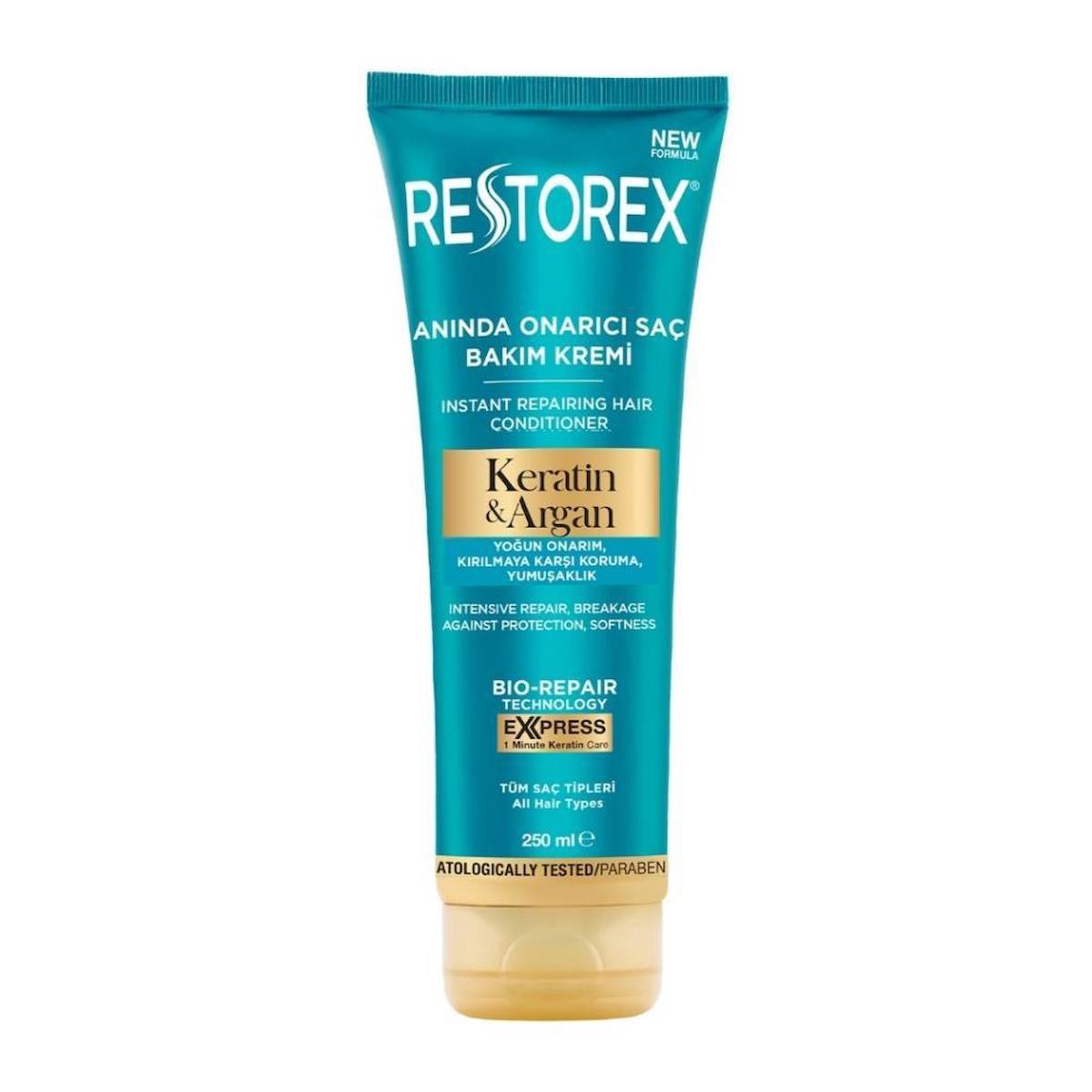 Restorex Keratin & Argan Anında Onarıcı Saç Bakım Kremi 250 ml