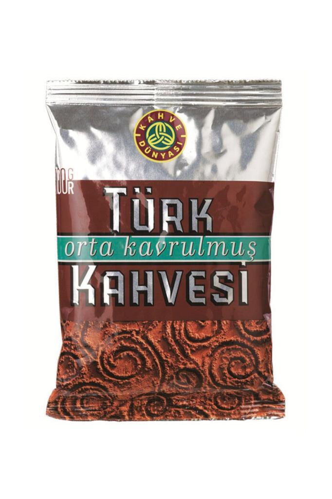 Kahve Dünyası Sade Orta Kavrulmuş Öğütülmüş Türk Kahvesi 12x100 gr 