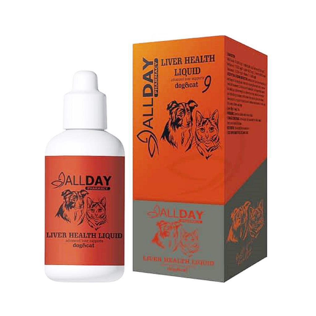 AllDay 9 Liver Liquid Kedi Ve Köpek Ciğer Koruyucu Şurup 100 Ml