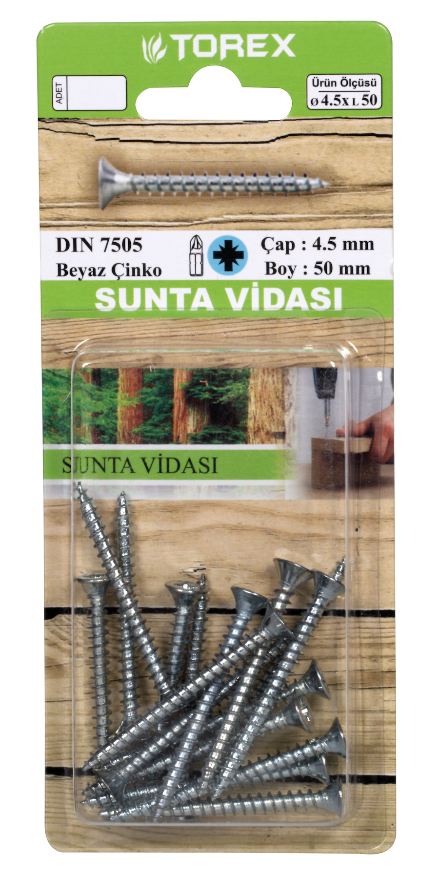 DIN 7505 4,5x50  Sunta Vidası