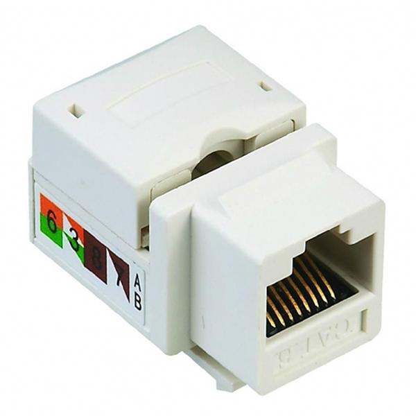 POWERMASTER RJ 45 ŞASE 8P8C UTP CAT6  90 DERECE KEYSTONE JACK