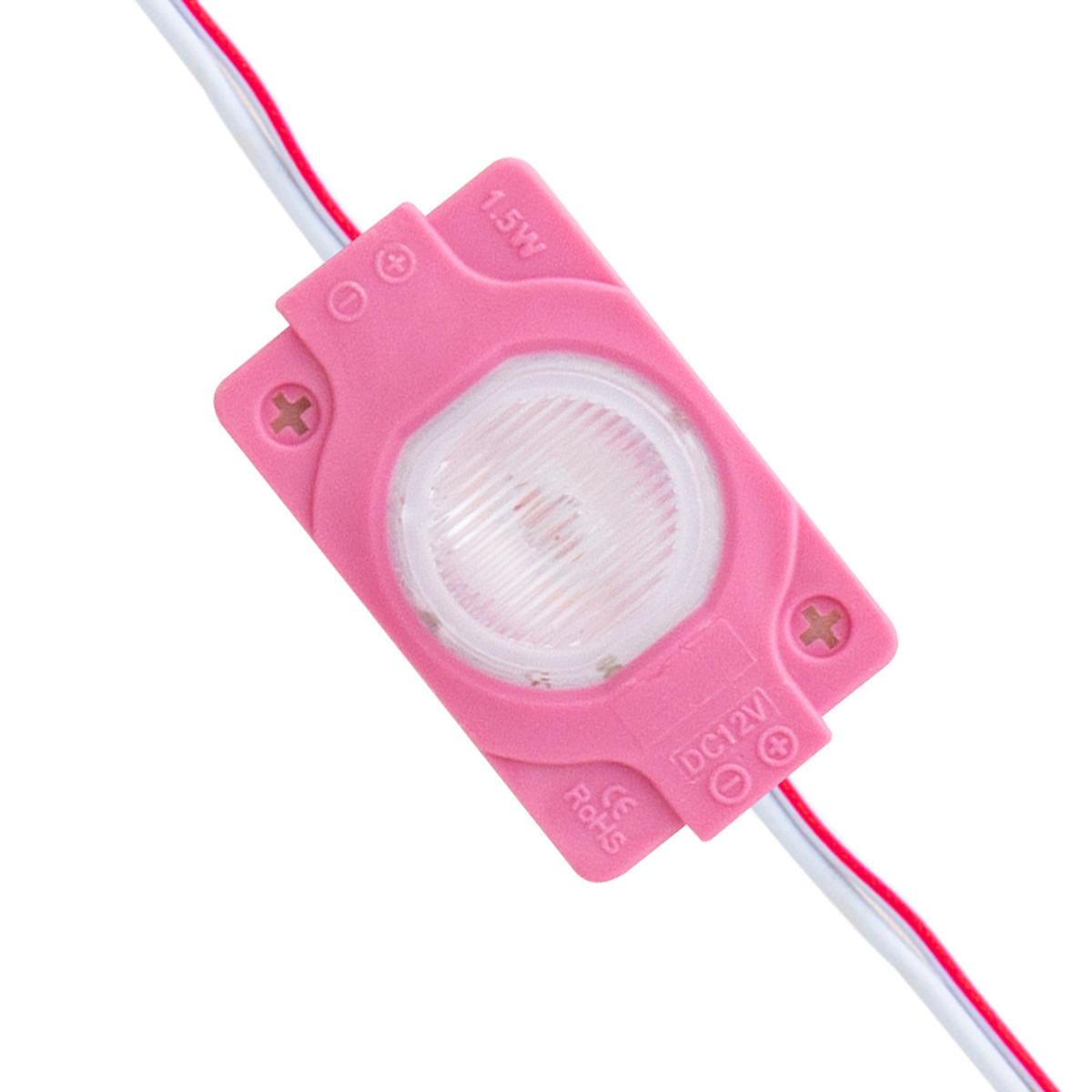 POWERMASTER MODÜL LED 12V 1.5W PEMBE 3030 40X30 MM (20 ADET)