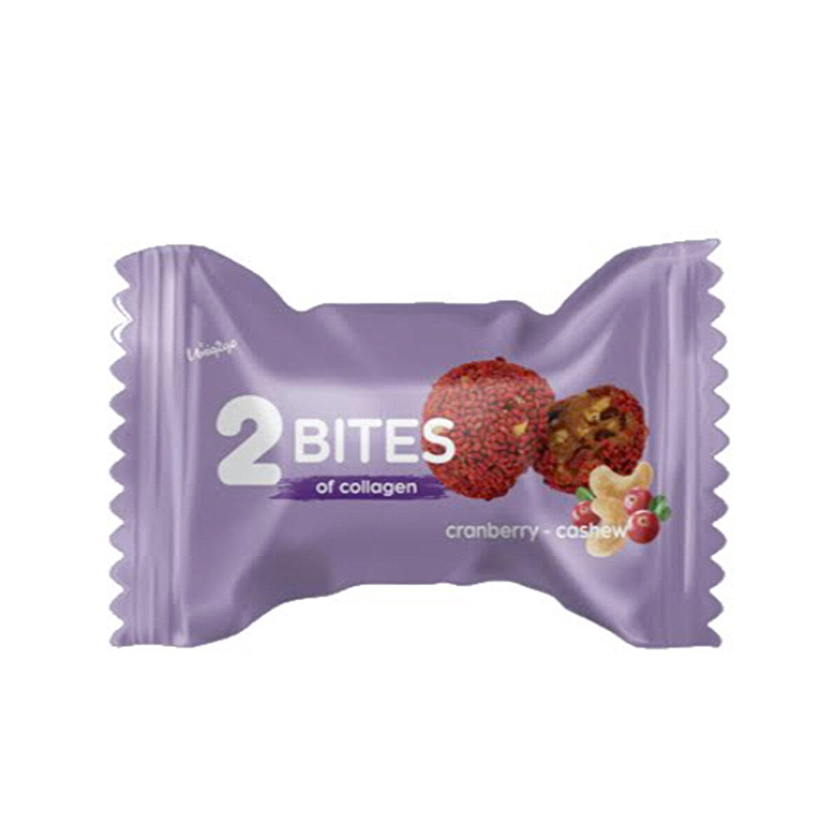 Uniq2go 2 Bites Kolajen Protein Topu 16 Gr 1 Adet - KAJU - KIZILCIK