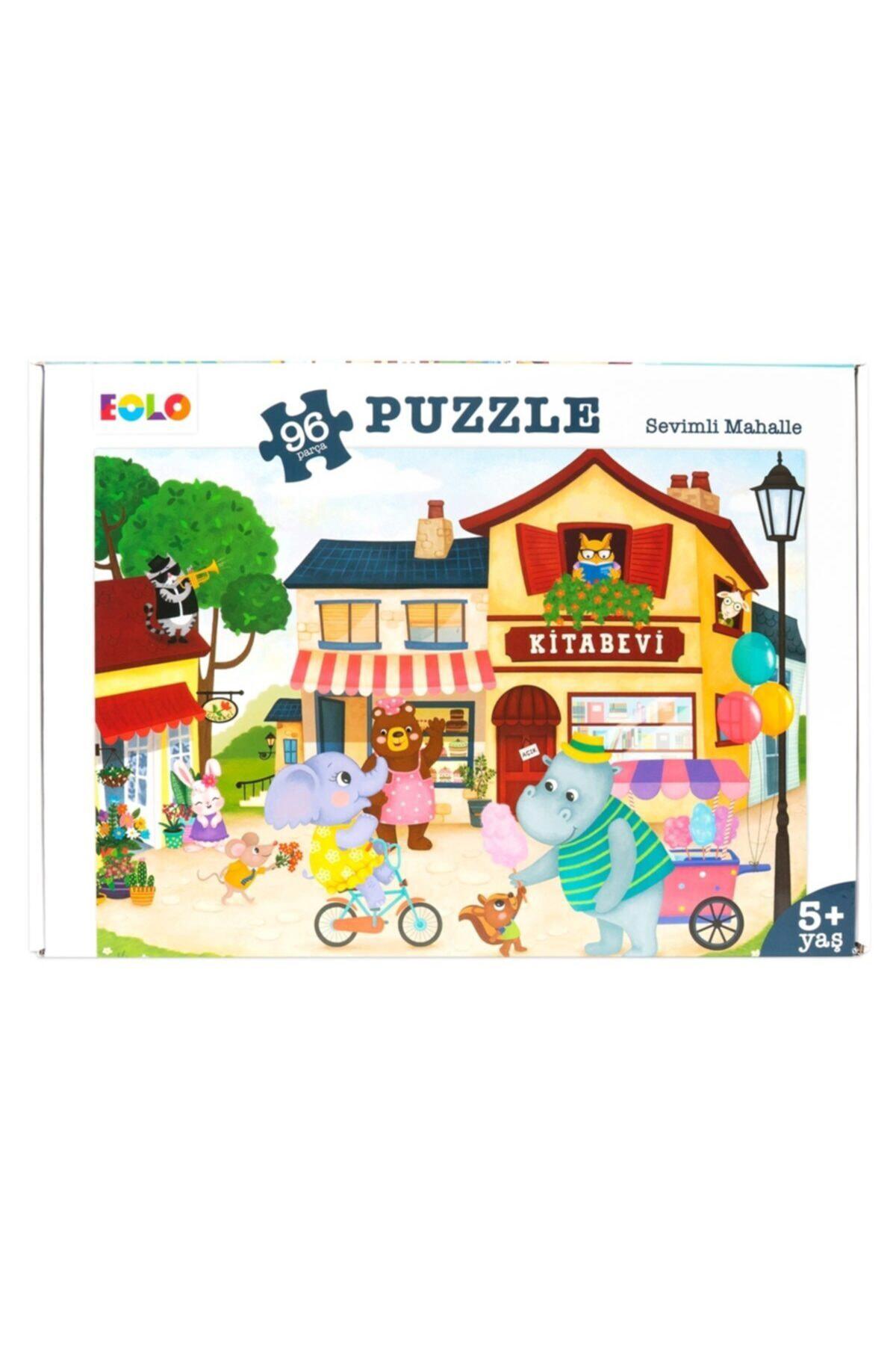 96 Parça Puzzle Sevimli Mahalle