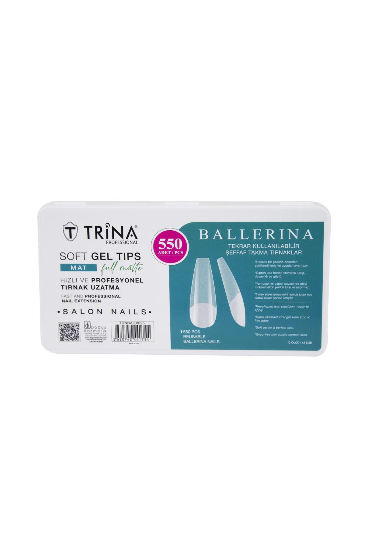 Trina Soft Jel Takma Tırnak - Ballerina (Full Mat) 550' Li - 25