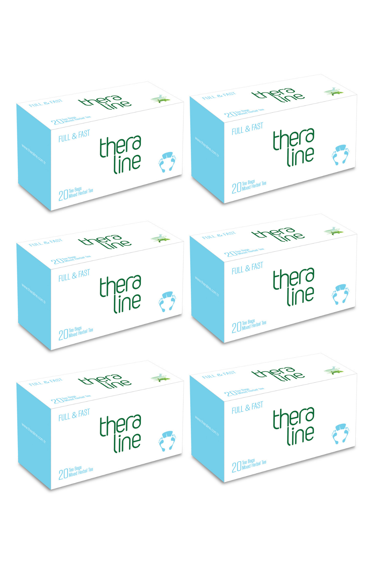 Theraline Full & Fast (Açlığa Karnım Tok) Bitki Çayı Süzen Poşet (6 Kutu) 120 Adet